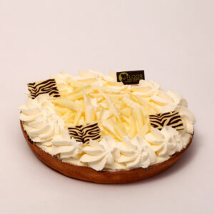Rijstevlaai met slagroom en witte chocolade van Bakkerij Floor van Lieshout